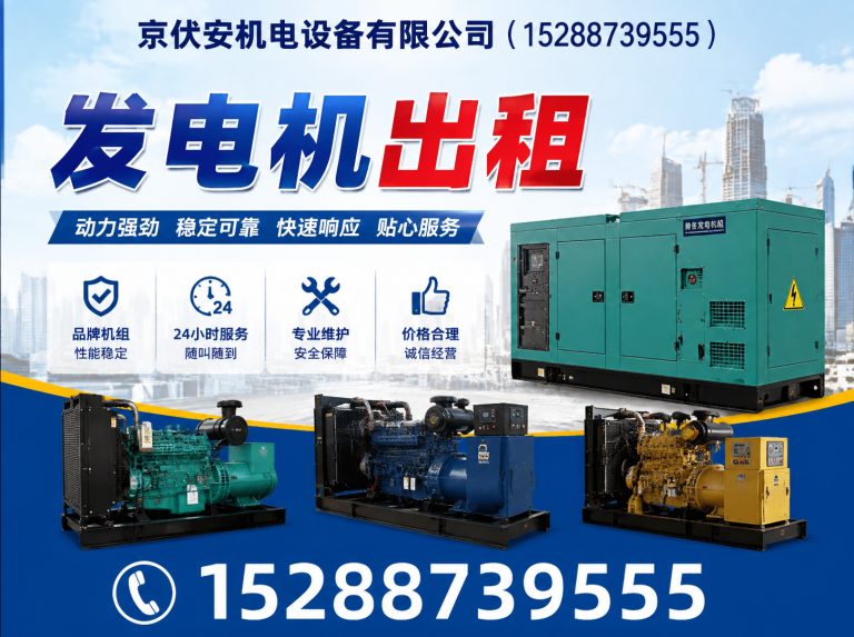 河源发电机出租展示图