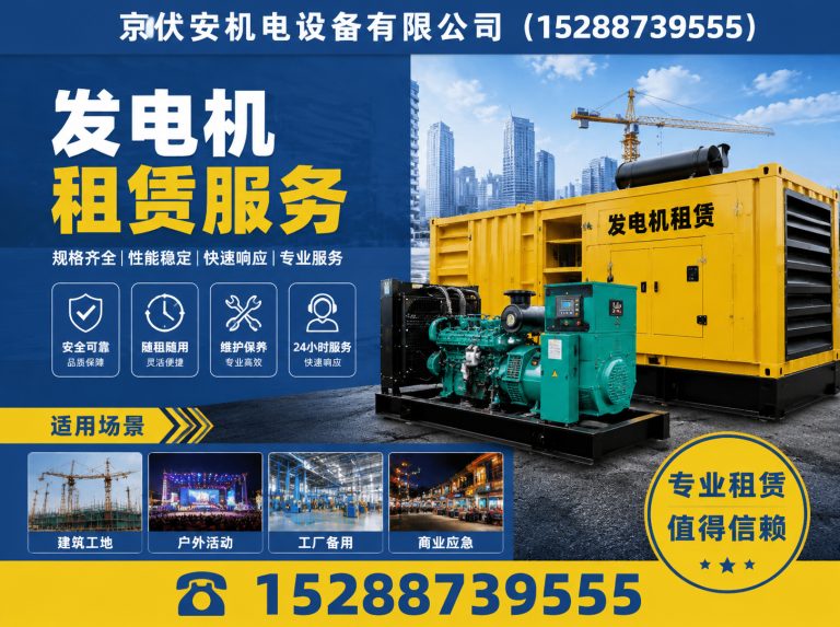 河源静音发电车租赁展示图